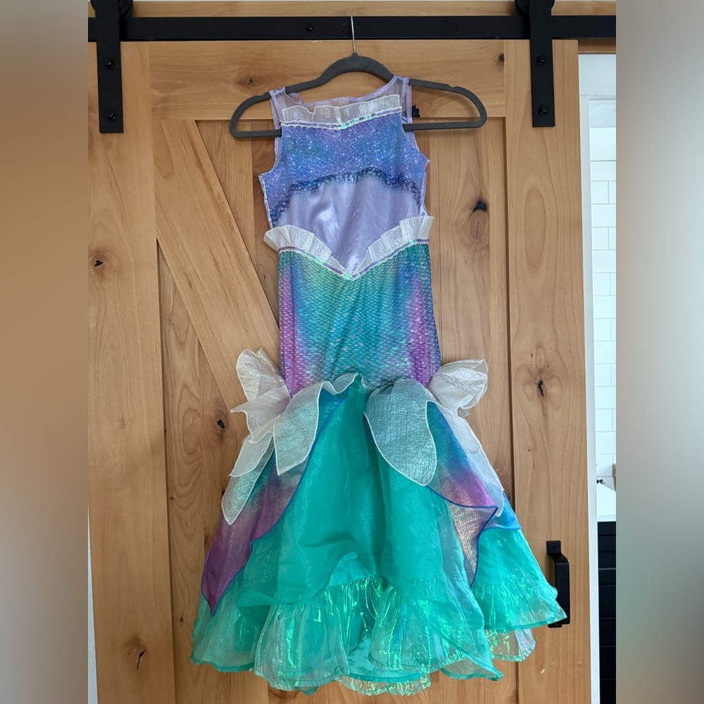 Disney Little Mermaid Costume, Little Girl Mermaid Dress Up, Princess Dress, 6-8